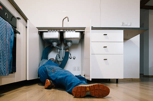 Professional Drain Cleaning technician working in Hamptonville, NC